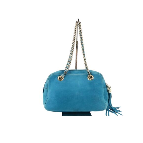 Gucci Blue Leather Handbag - Picture 2 of 4